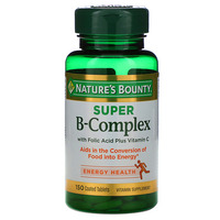 Nature’s Bounty Super B-Complex With Folic Acid Plus Vitamin C